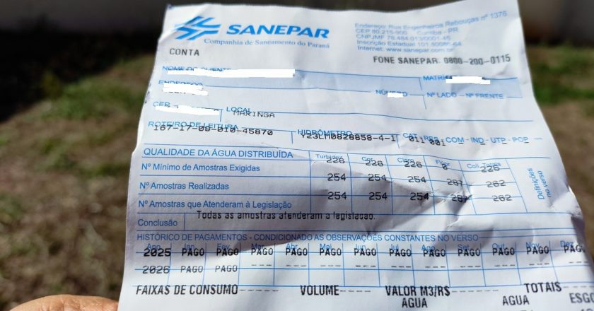 Ajuste de 2,49% no custo do saneamento básico é confirmado para este ano