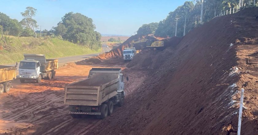 Detonação de rochas marcará o progresso da duplicação da PRC-466 entre Turvo e Palmeirinha nesta quarta-feira
