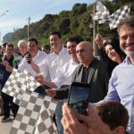 Governador inaugura os primeiros 8 km da duplicação em concreto da PRC-466 entre Pitanga e Turvo