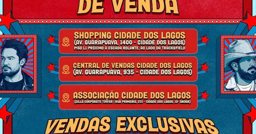 Cidade dos Lagos dá início à venda de ingressos para o Churrasco On Fire em homenagem ao seu 12º aniversário