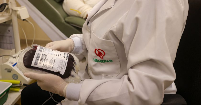Baixa nos estoques de sangue tipo O alerta Hemepar para urgência nas doações