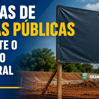 Guarapuava informa sobre a proteção temporária das placas de obras nas eleições
