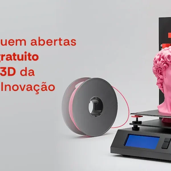 Inscrições disponíveis para curso gratuito de Impressão 3D promovido pela Secretaria de Inovação