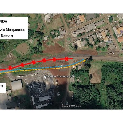 Desvio na PRC-466 em Palmeirinha começa na quarta-feira em Guarapuava