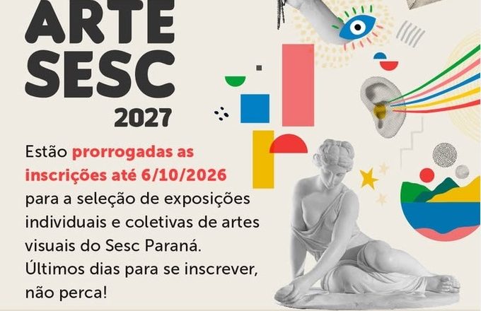 Inscrições da 7ª edição do ArteSesc Paraná se estendem até 6 de outubro