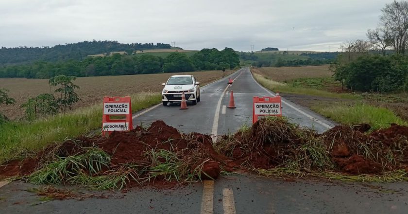 Interdições em Estradas: DER/PR informa que chuvas fecham quatro rodovias estaduais