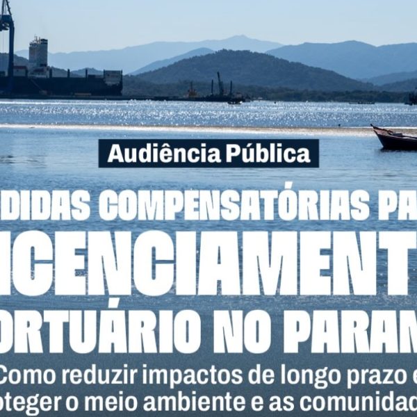 Goura realiza debate público para discutir compensações sociais e ambientais relativas ao Porto de Paranaguá